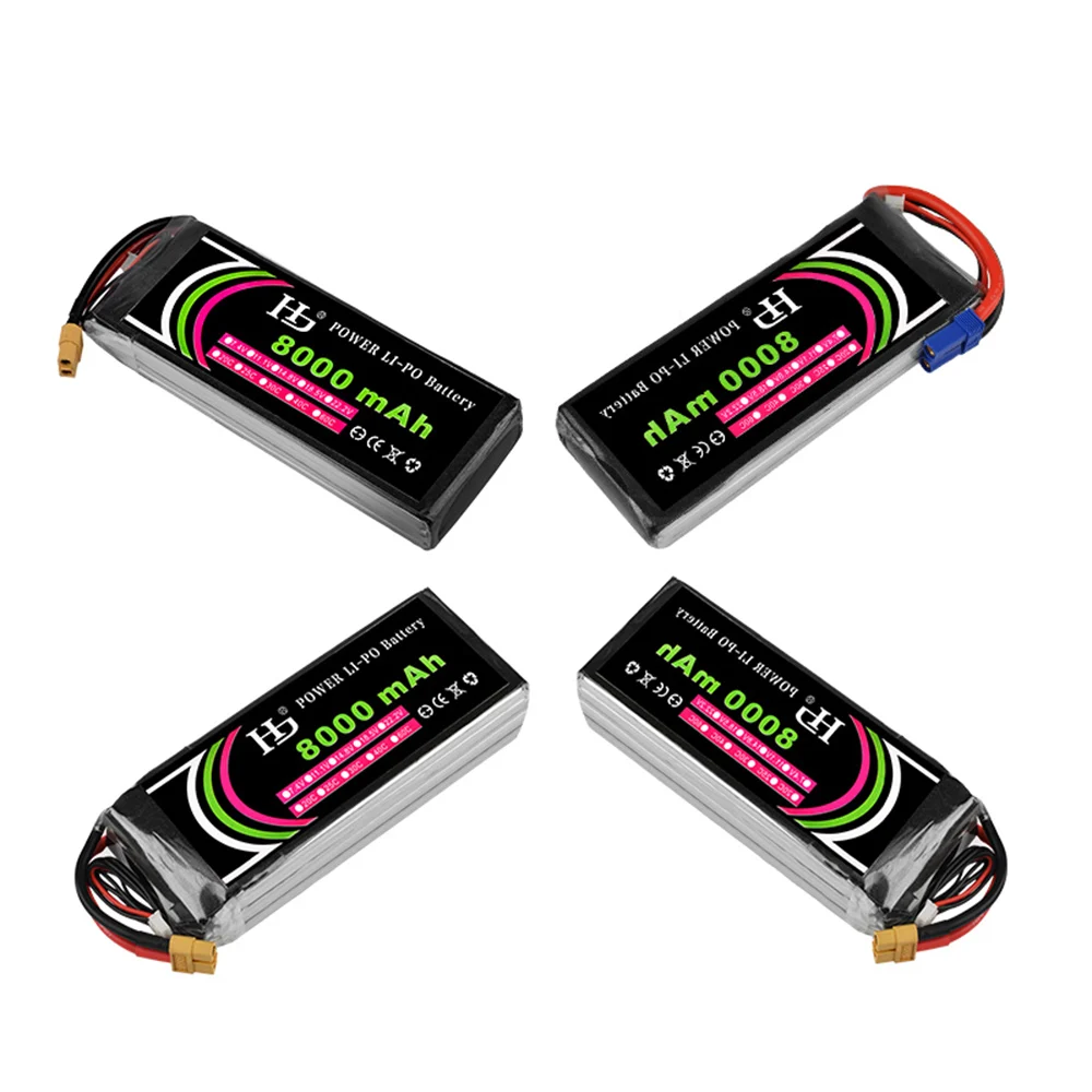 HJ 11 1 V 8000mah lipo батарея 25C max 35C XT60 T EC3 EC5 XT90 Разъем для RC Helicoptes беспилотные самолеты