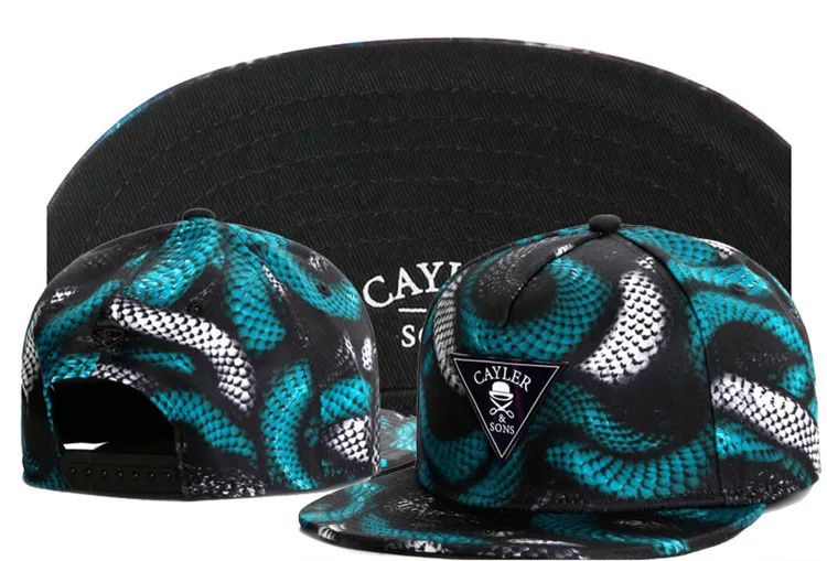 Fashion 3 Color Black Red Green Snake Scale Adjustable Hip Hop Snap back Snapback Cap Hat Baseball Caps For Unisex Men and Women |