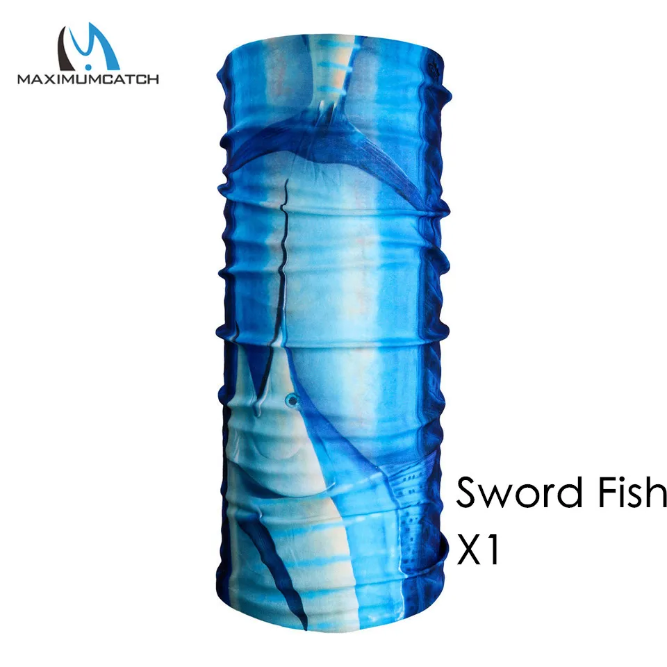 Sword Fish Maximumcatch разноцветный головной убор для ловли нахлыстом 22 рыбные узоры рыболовный шарф бандана Спортивная маска для лица на открытом воздухе - Цвет: Sword Fish