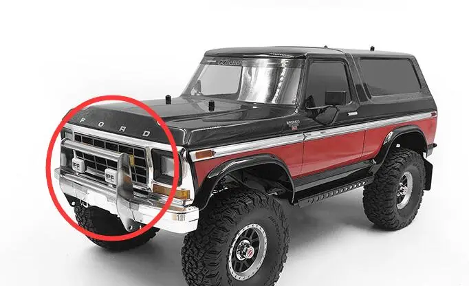 T4 TRX4 FORD Бронко металлический ковбойский бампер светодиодный Ной лампой фары для