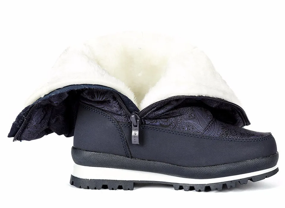 MMnun New Kids Boots Warm Shoes For Girls Round Toe Girls Boots Winter Boots For Girls With Zip Aged 8-12 Size 32-37 ML9794
