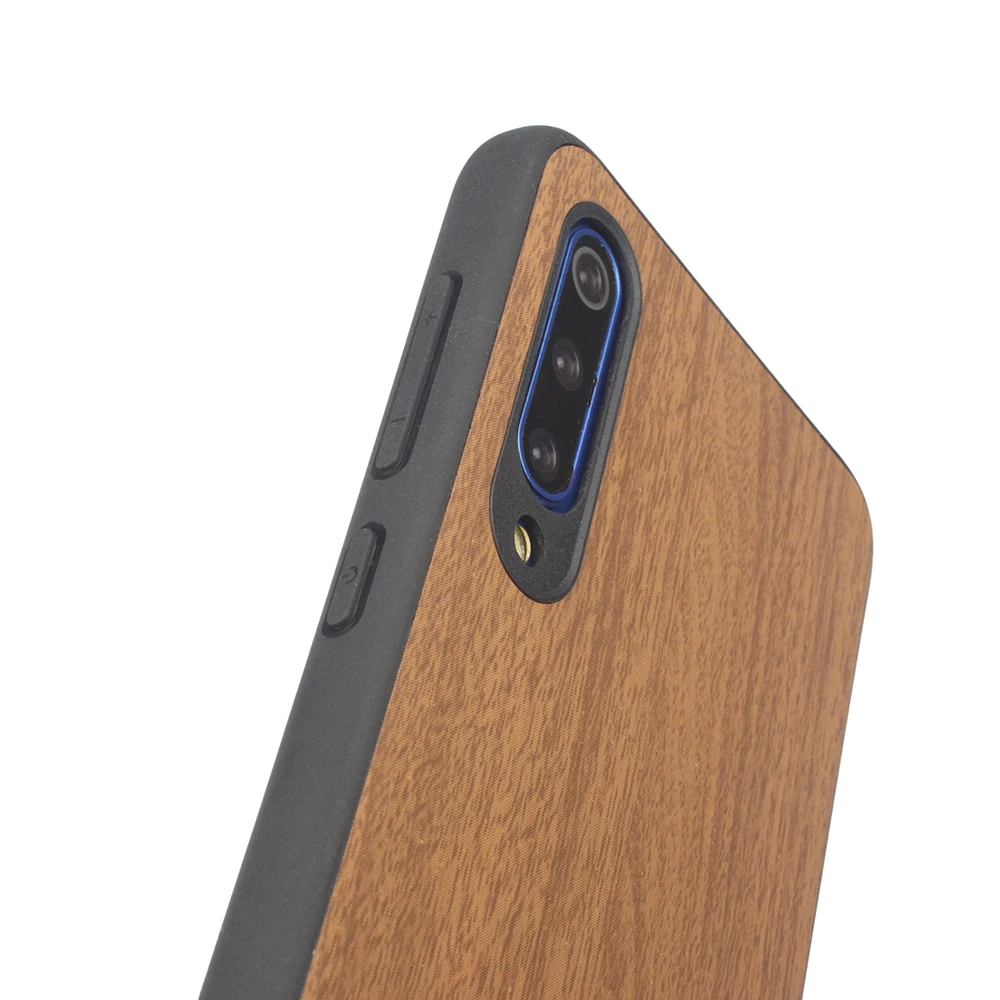 Чехол для Xiaomi mi 9 SE с текстурой дерева корпус мягкий край жесткий пластик задняя