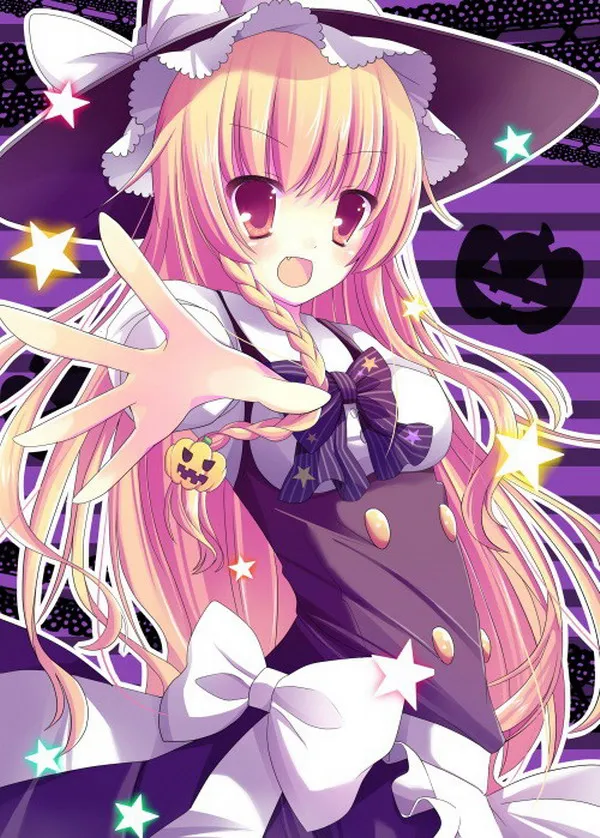 Проект Touhou аниме Marisa 150*210 см одностороннее постельное белье #39531|bedsheet|anime bedsheetbedsheet