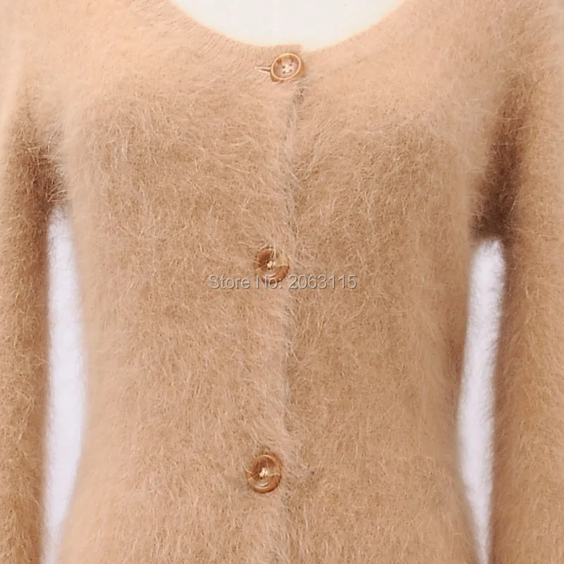 Женский кашемировый свитер из натуральной норки кардиган чистого кашемира