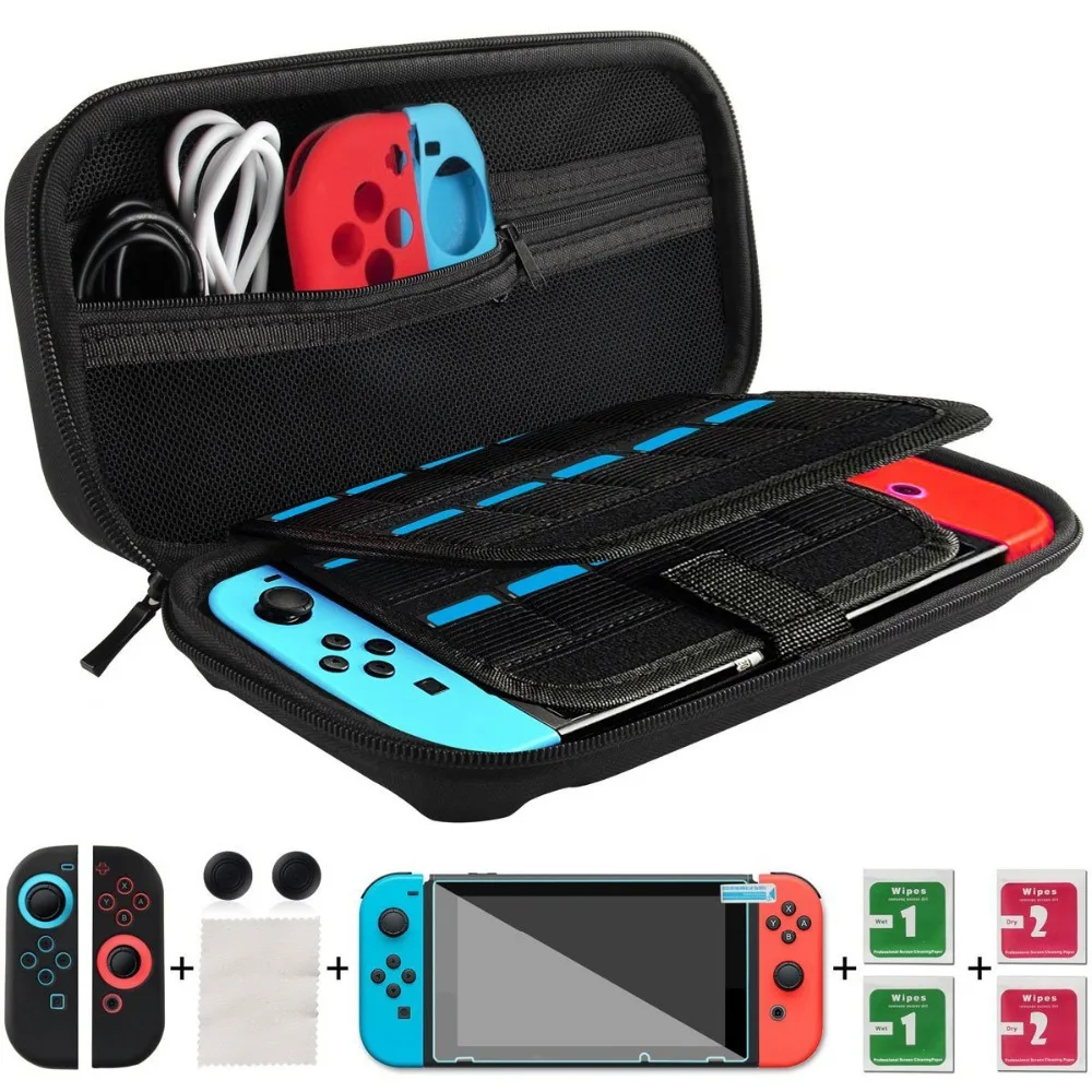 Набор для игровых карт Nintendo Switch 20 Жесткая Сумка Портативная сумка хранения и