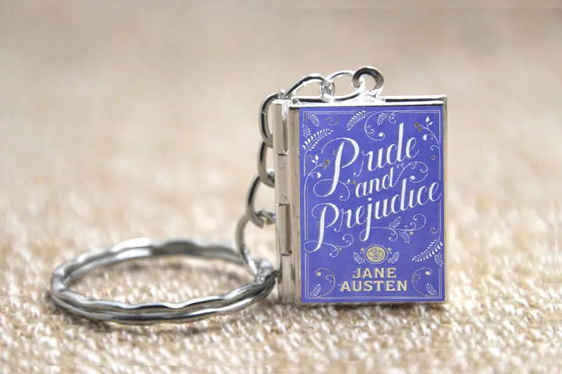Обложка для книги Pride And prasse ожерелье с медальоном Брелок Серебряный и бронзовый тон B0964