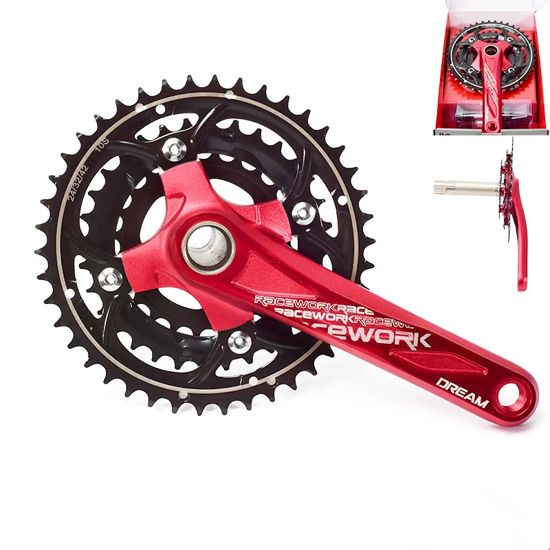 RACEWORK система для MTB алюминиевый ЧПУ велосипедные рукоятки 170 мм 104BCD SHIMANO 10