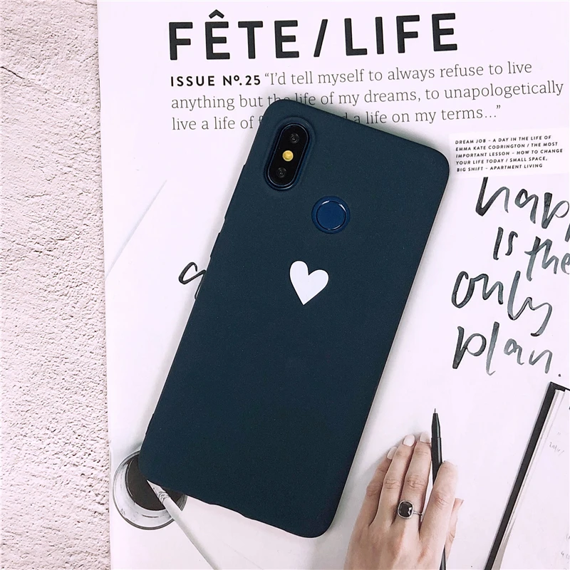 Мягкий силиконовый чехол Love Heart для Xiaomi Mi 9 se 8 5X 6X A1 A2 Lite Redmi 4A 4X 5 Plus 5A 6A 6 Pro Note 4 7 S2
