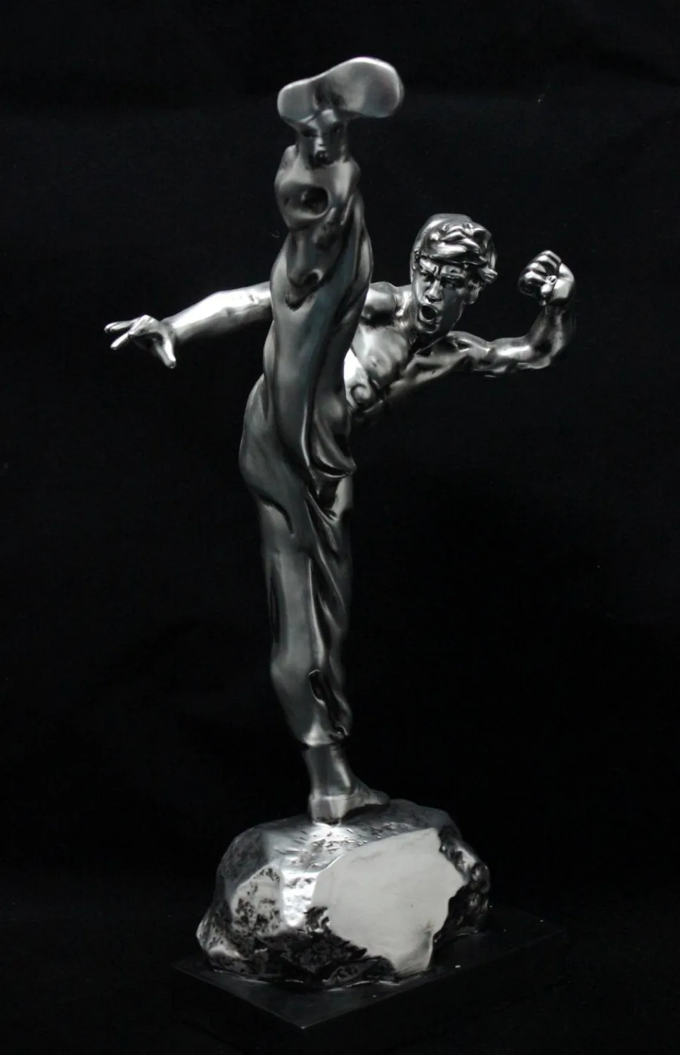 Реалистичная фигурка бруса ли ручной работы из смолы китайский кунг фу пинок