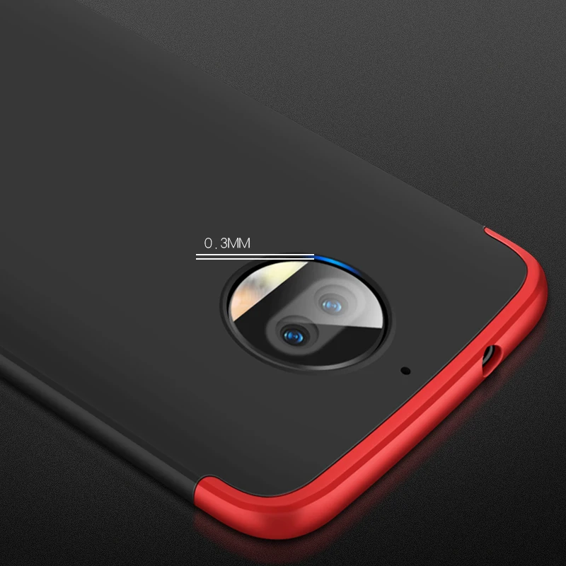 Для Motorola MOTO G5s Plus чехол роскошный 360 полная защита Жесткий ПК 3 в 1 задняя крышка для
