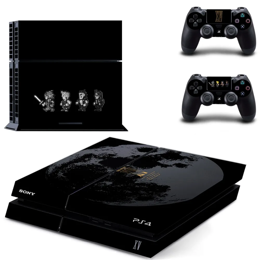 Final Fantasy XV наклейка на кожу PS4 Виниловая для консоли Playstation 4 и 2 контроллера |