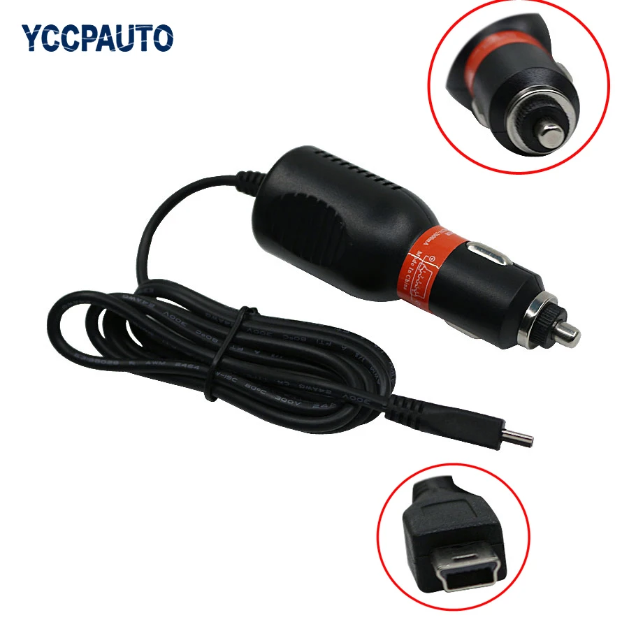 1 шт. автомобильное зарядное устройство Mini USB разветвитель прикуривателя для