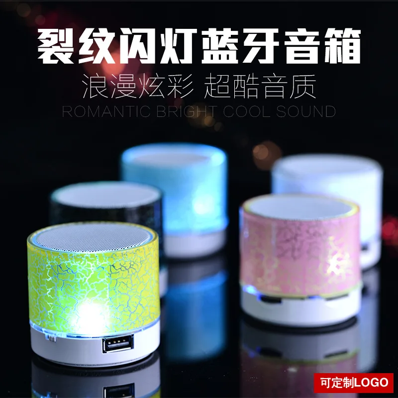 

KAPCICE LED Mini Wireless Bluetooth Speaker TF USB FM Portable Music Loudspeakers Hand-free call For iPhone 6 Phone PC with Mic