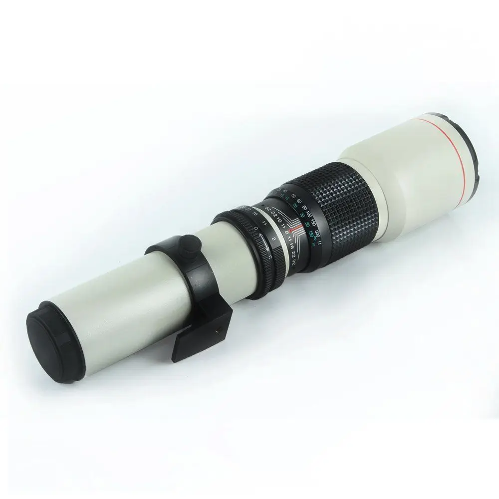 JINTU белый супер 500mm f/8,0 телеобъектив Комплект для NIKON D3400 D5500 D7500 D850 D800 D750 D700 D610 D600 D500 D300 D90 Камера