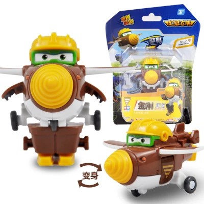 4 шт./компл. 7 см Супер Крылья мини самолет робот мира пол детские игрушки Фигурки
