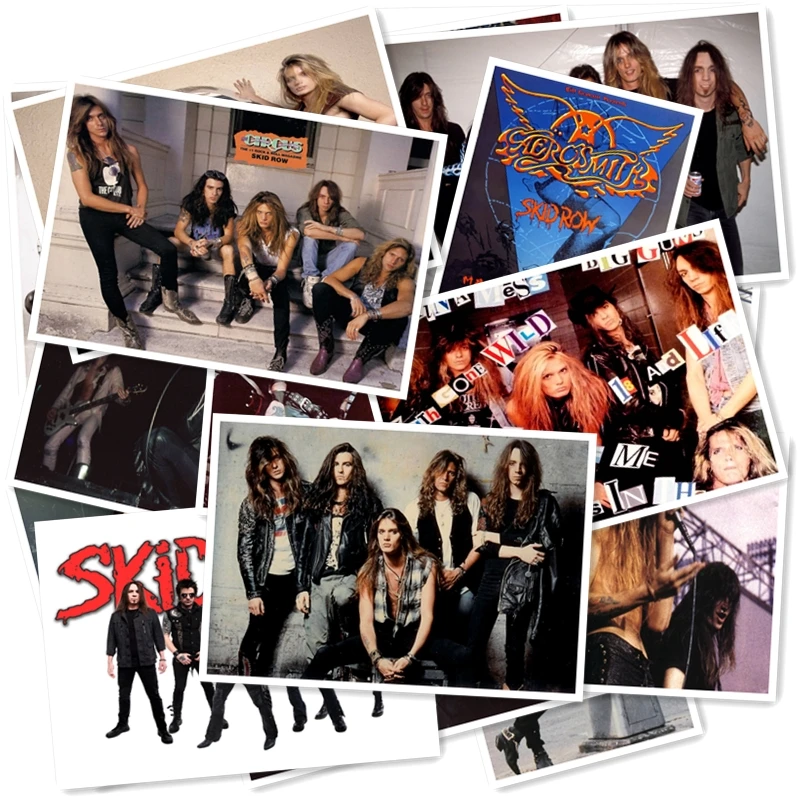 D1-18# Skid Row классический ремешок для часов серии Стикеры 20/за штуку ПВХ ноутбук Коллекция подарков домашний декор холодильник для укладки волос Смешанные Стикеры s