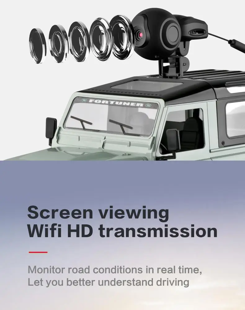 EBOYU FY003AB WiFi 2,4 Ghz 1/16 4WD зимние шины грузовик внедорожник RC грузовик+ внедорожные шины WiFi FPV 0.3MP камера классический ретро RTF