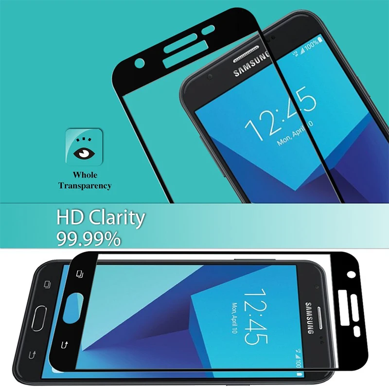 Voguery полное покрытие экрана протектор для Samsung Galaxy J5 J7 2016 Полное 9H HD прозрачное