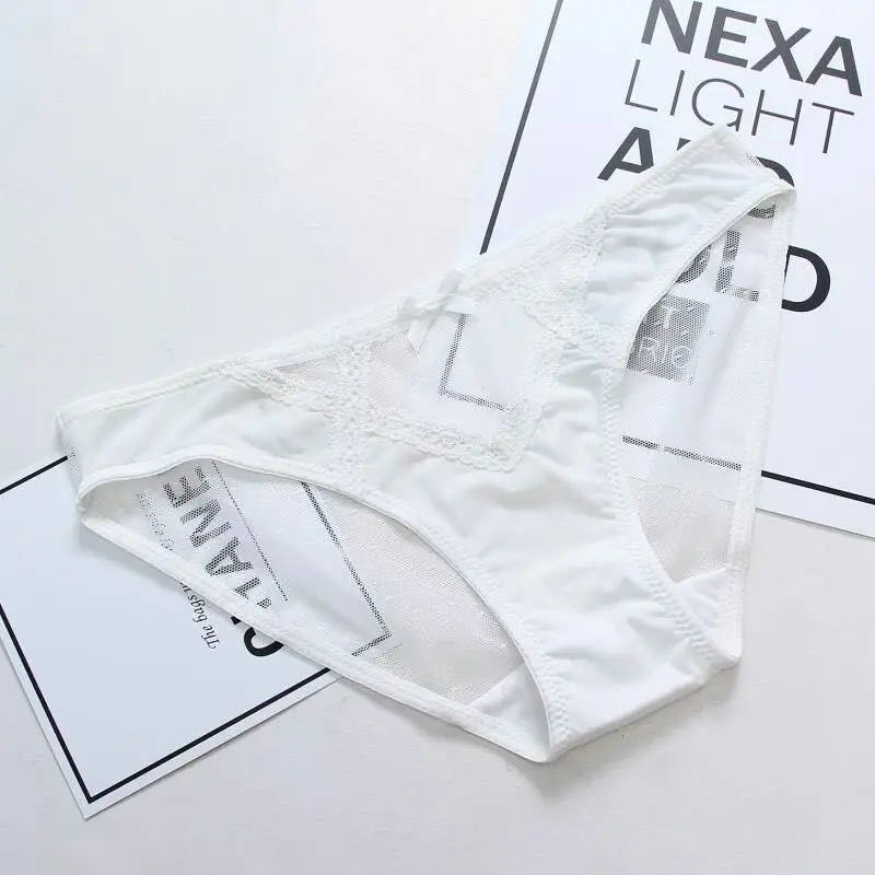 WHITE SP& CITY, летнее прозрачное женское нижнее белье, сексуальное женское нижнее белье, открытые трусики, сексуальные стринги, мягкие хлопковые трусы - Цвет: WHITE