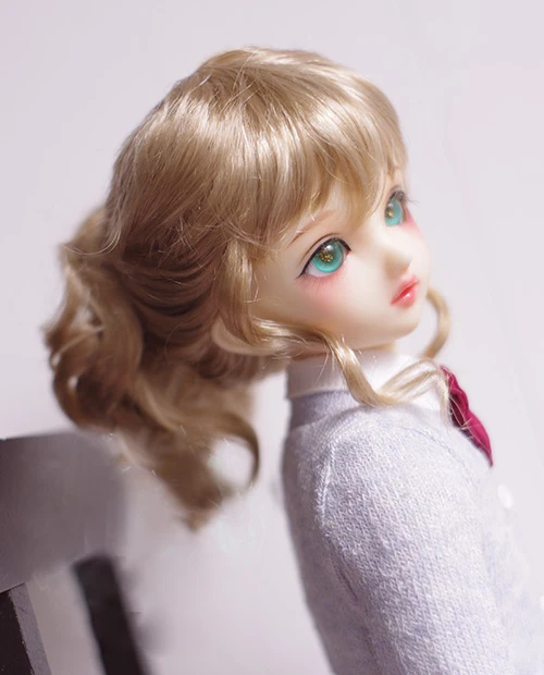 Парики для кукол BJD с молочным чаем коричневые парики высоким хвостом Пони 1/3 1/4 1/6