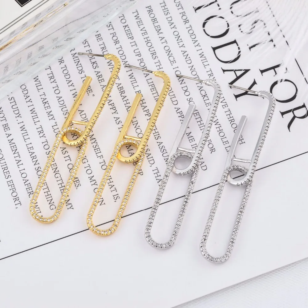 Luxurious and luxurious style of zircon earrings for women/girls wedding made high quality jewelry.ER-223 |