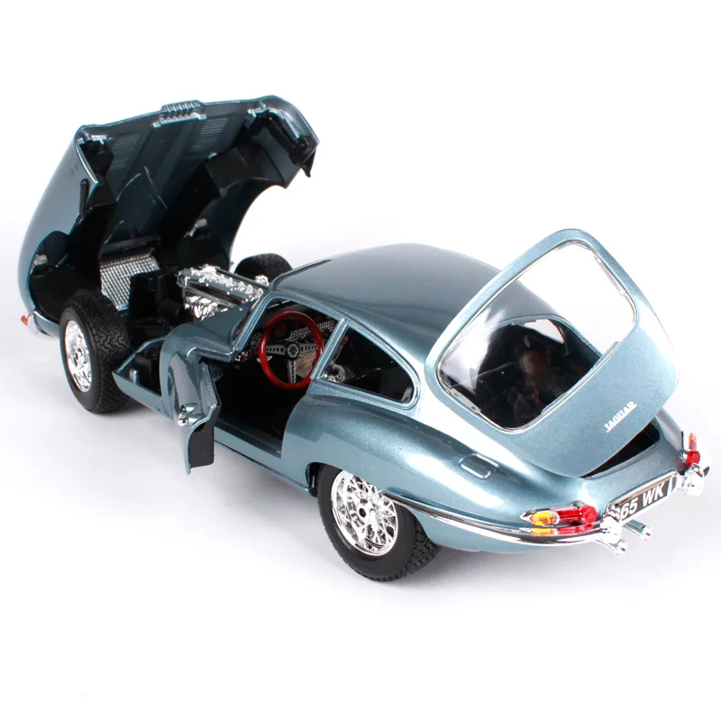 Bburago 1:18 Jaguar e Тип купе синий серый благородный автомобиль литья под давлением классическая роскошная модель автомобиля версия для автомобиля для мужчин Коллекционирование 12044
