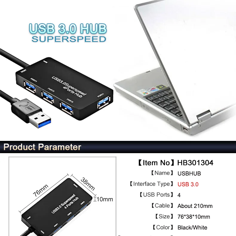 Микро usb-хаб 3,0 высокоскоростной 4 порта Usb адаптер мульти концентратор 5 Гбит/с Mni Usb разветвитель для компьютера ПК Аксессуары