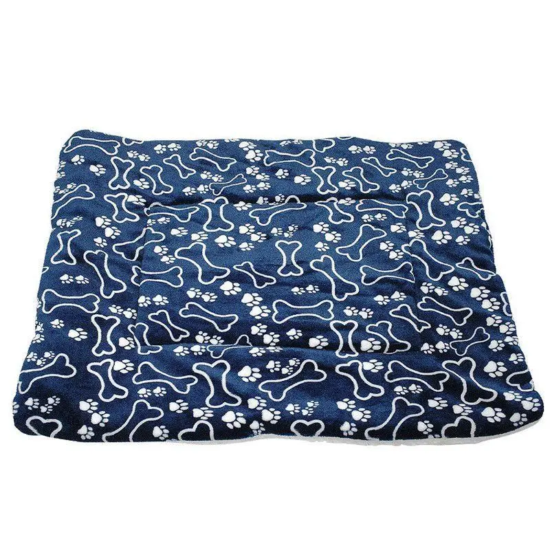 Домашнее моющееся одеяло для домашних животных, большая кровать для собак, матрас, мягкий матрас для питомника - Цвет: Blue