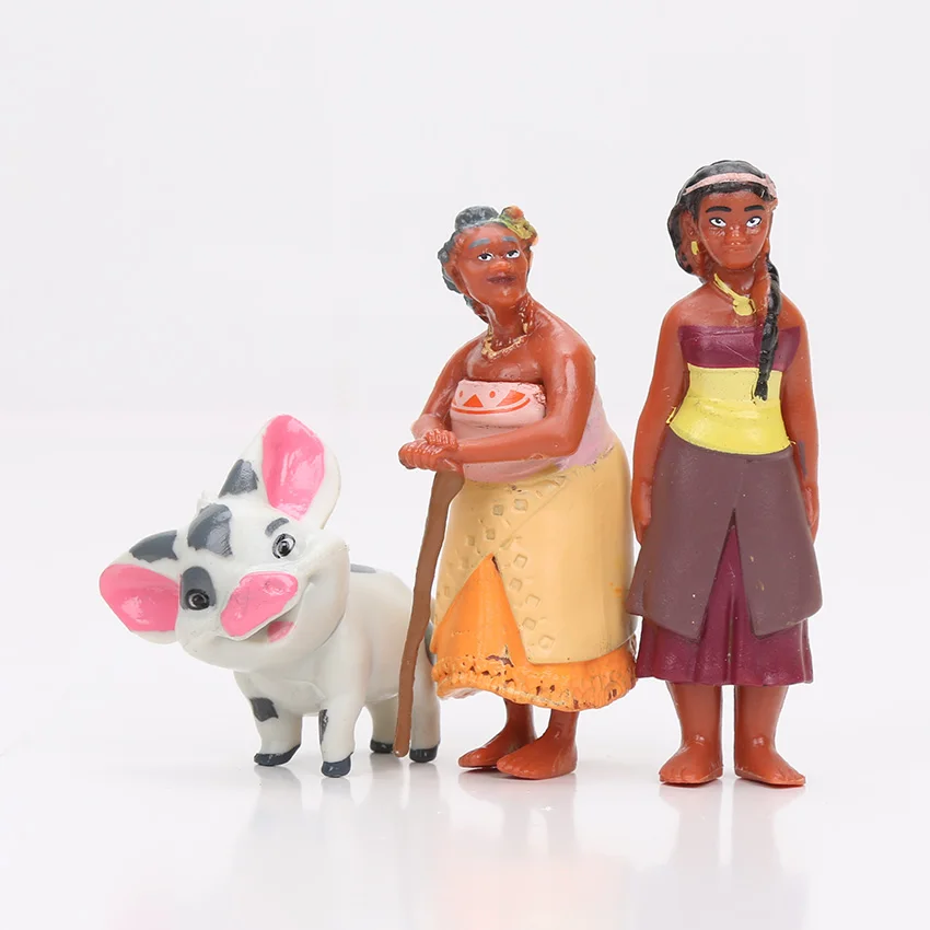 Мультфильм Моана принцесса Легенда Vaiana Maui главный туи Тала Heihei Pua ПВХ фигурка игрушка куклы Подарки 3,5-10 см