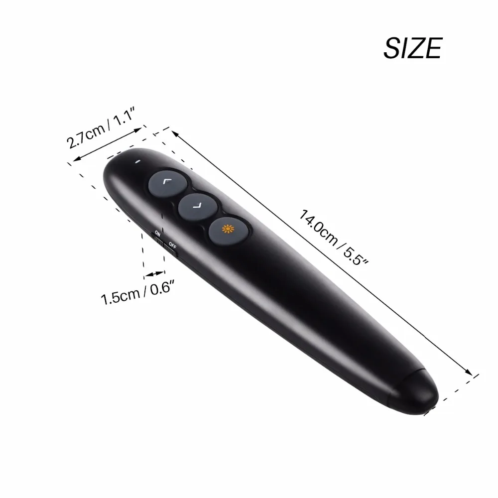 Powstro USB Лазерная флип-ручка беспроводной ведущий 2,4 ГГц power point PPT Clicker RF Page Turning Презентация дистанционное управление ручка