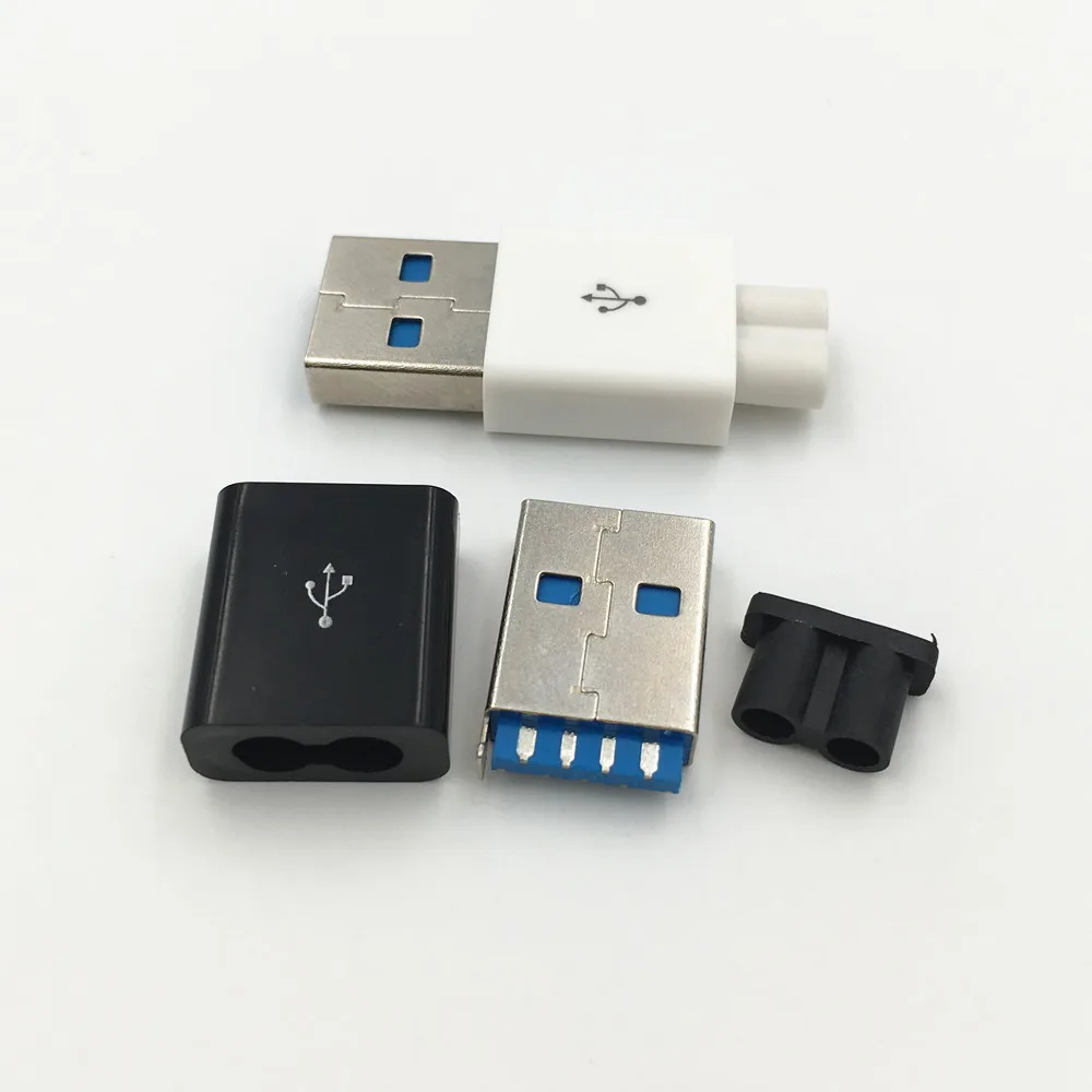 10 комплектов DIY USB 3 0 A Папа 4 штырька тип сварки гнездо в 1 разъем паяльный адаптер