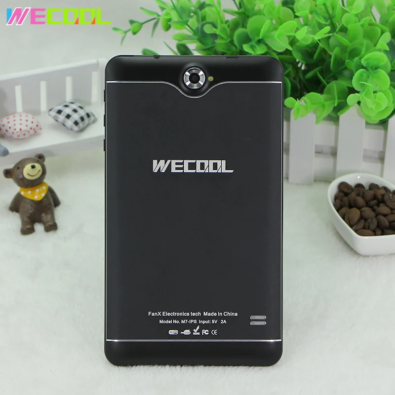 7 дюймов WeCool 3g телефон планшет ПК с сенсорным экраном ips 1024x600 Разрешение Android 4 MTK