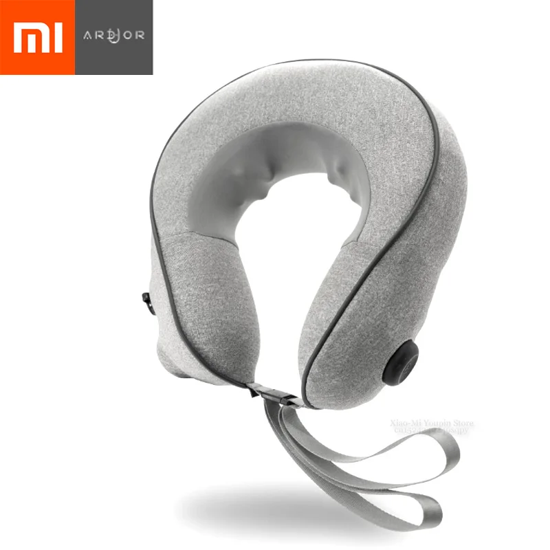 Белый Xiaomi Mijia ardor надувная Массажная подушка для разминания шеи Расслабляющая мышечная терапия Массажная подушка для сна для офиса дома путешествия - Цвет: Белый