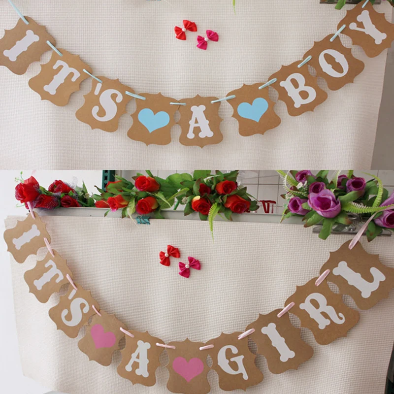 1 шт. хит продаж розовые и синие открытки для маленьких мальчиков девочек баннеры