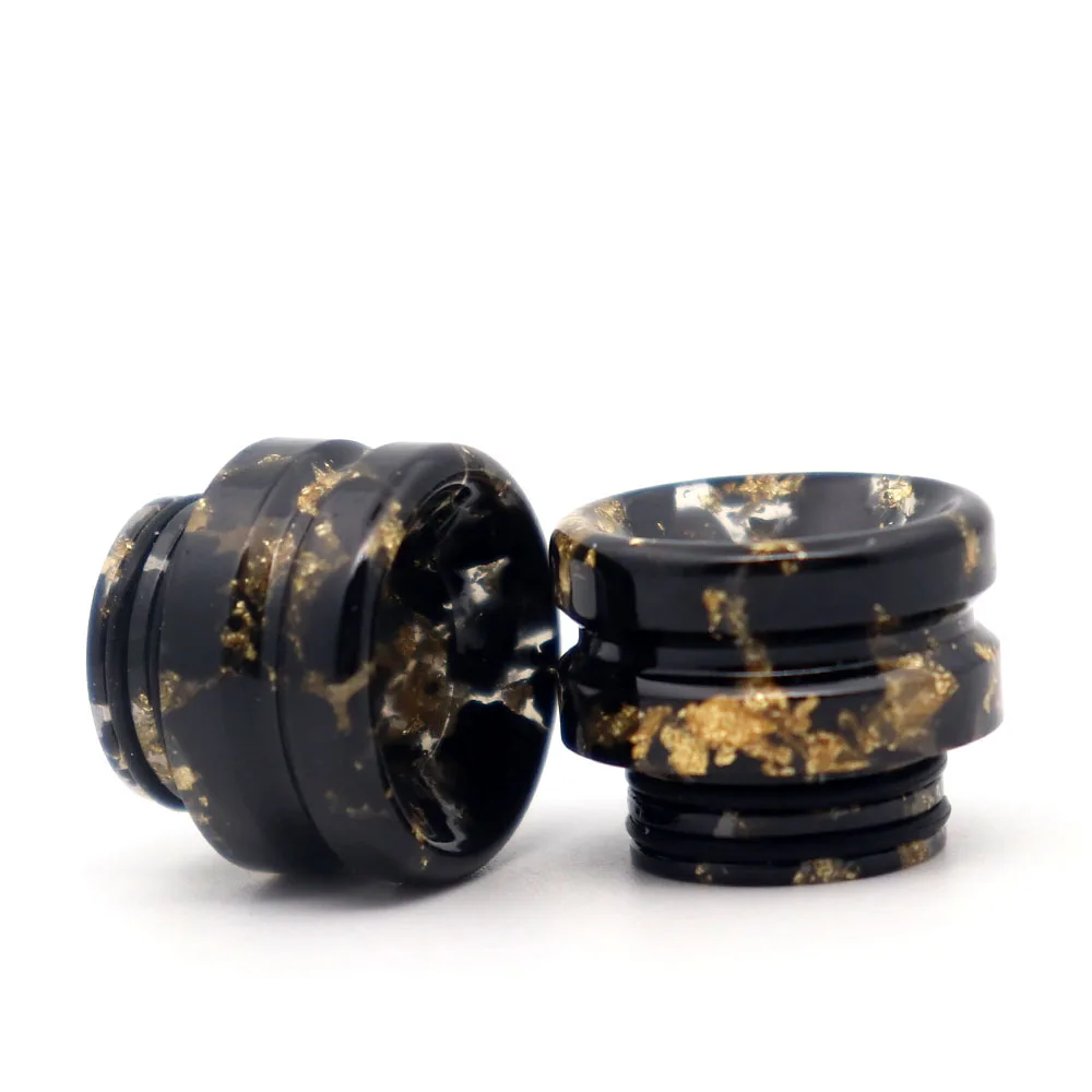 

810 Drip Tip Binodal Resin Black Gold Spot