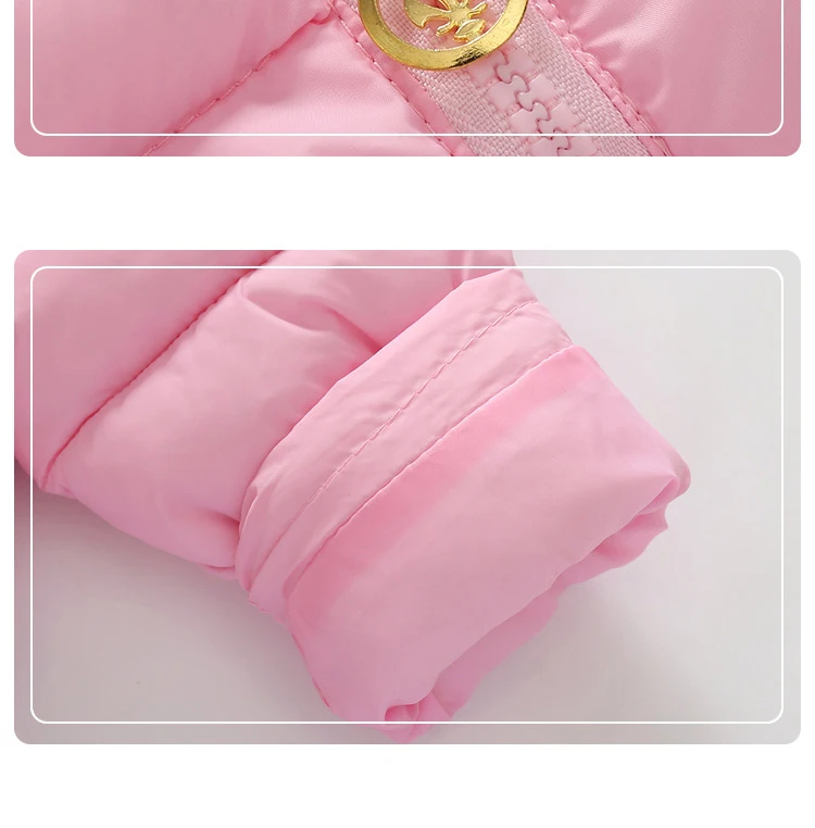 2017 New Brand Korean Cute Cat Cotton-padded Clothes Baby Girls/Boys Hooded Zipper Cartoon Down/Parkas Kids Jacket/Outerwear Top |