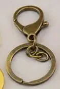 Bronze chain 5 шт./лот, высокое качество, золотой брелок для ключей, кольцо для изготовления ювелирных изделий, аксессуары для самостоятельной сборки, сумка, подвески, автомобильный брелок - Цвет: Bronze chain