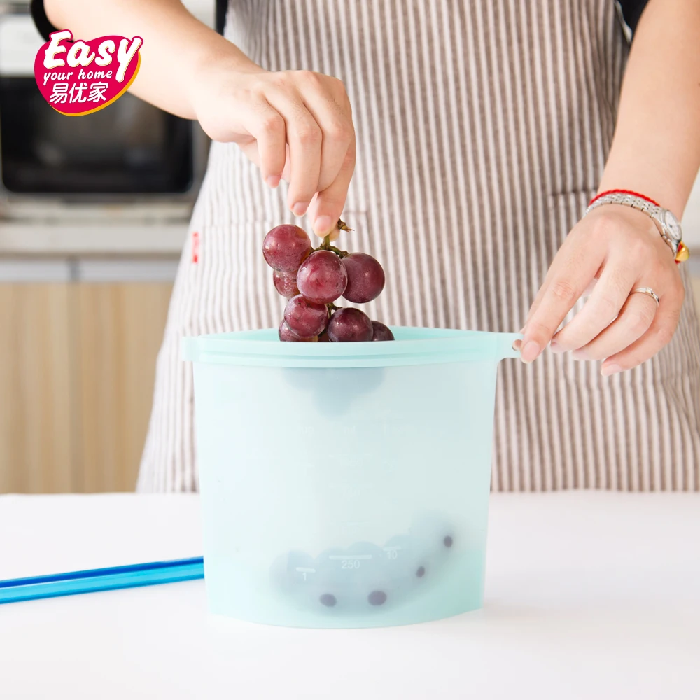 1000 мл силиконовые пакеты для хранения пищевых продуктов вакуумный контейнер