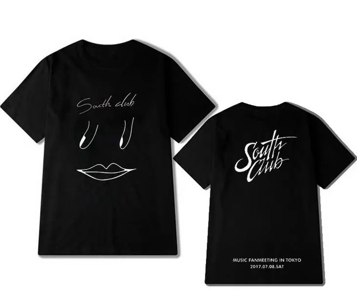 Футболка с круглым вырезом и коротким рукавом принтом | Женская одежда