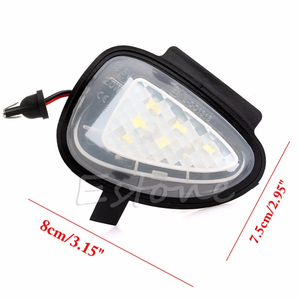 2X прямое подходящее белосветодиодный светодиодное нижнее боковое зеркало