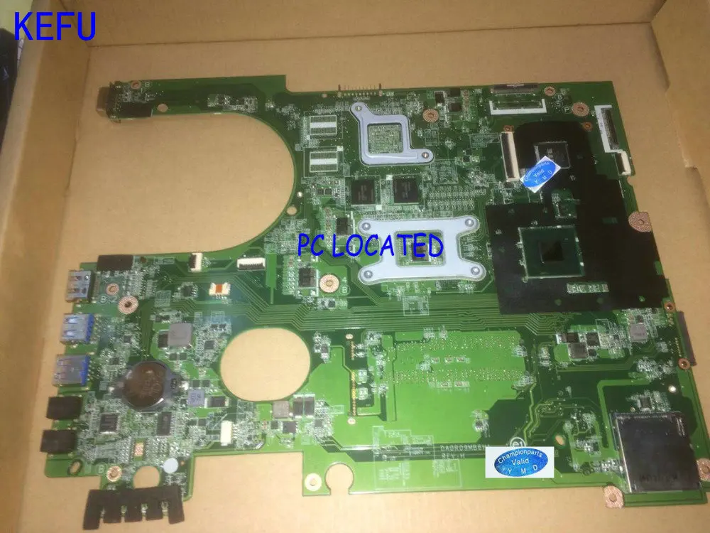 Материнская плата KEFU DA0R09MB6H1 REV : H1 для ноутбука Dell inspiron 5720 (подходит DELL INSPIRON 7720 072P0M)