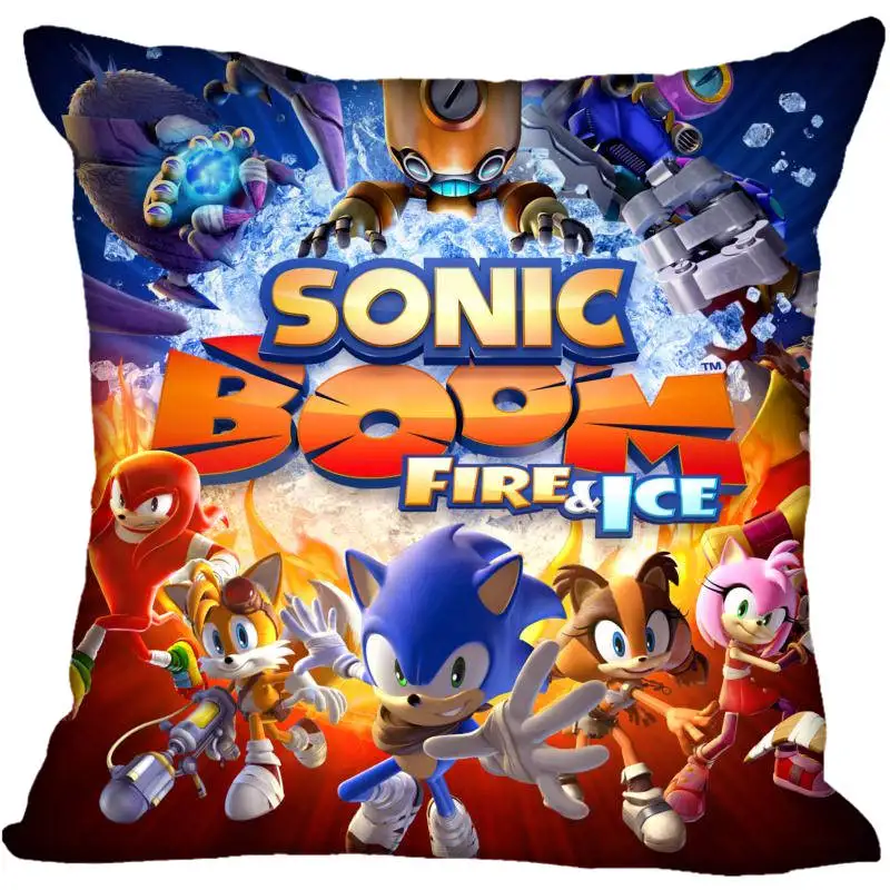 Квадратный чехол для подушки на заказ Sonic the Hedgehog, Наволочка на молнии, чехол 40x40,45x45 см(с одной стороны - Цвет: Pillowcase 16