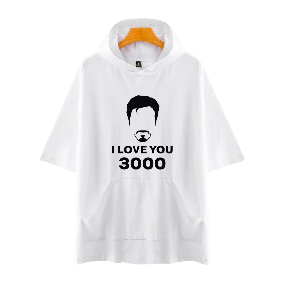 3000 уличная одежда с принтом I love you худи коротким рукавом рубашка популярная