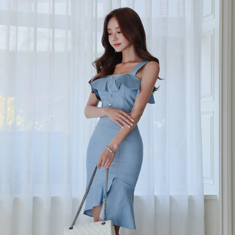 2018 летний комплект из 2 предметов элегантный винтажный женский костюм синий топ