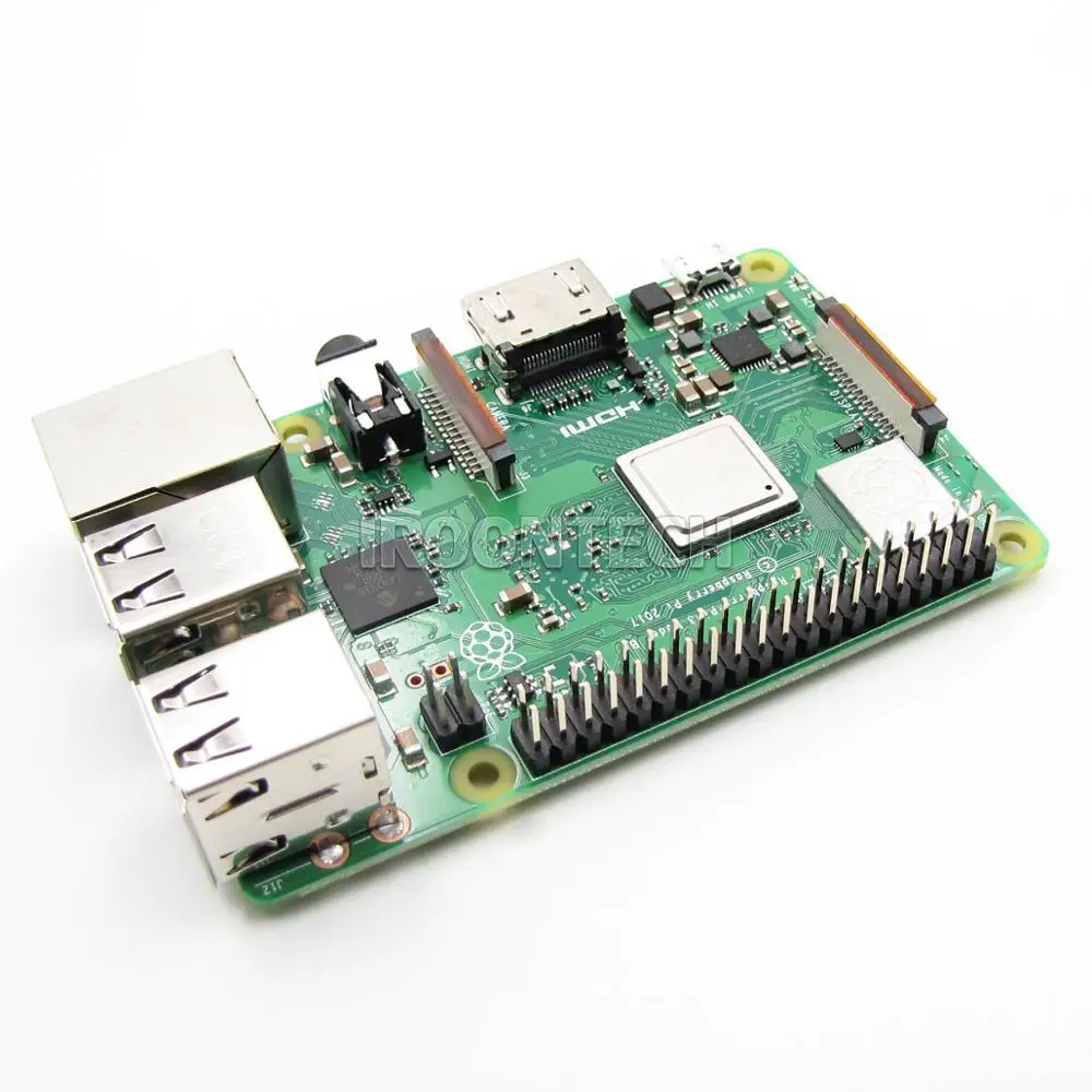 RS версия: 2018 новый оригинальный Raspberry Pi 3 Модель B + плюс BCM2837B0 1 ГБ SDRAM на борту Wi