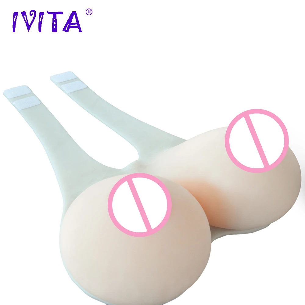 

IVITA 12KG Artifical Silicone Huge Big Breast Forms Crossdresser Fake Boobs Transgender Drag Queen Fashion Breast Enhancer Gift