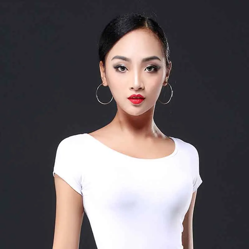 

2019 New Latin Dance Tops For Women Latin Performance Shirt Latin Salsa Standard Ballroom Dance Stage Top Dance Costume DQS1195