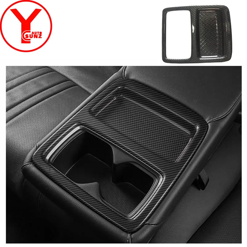 Углеродное волокно заднего сиденья держатель стакана воды крышка для honda accord LX 10