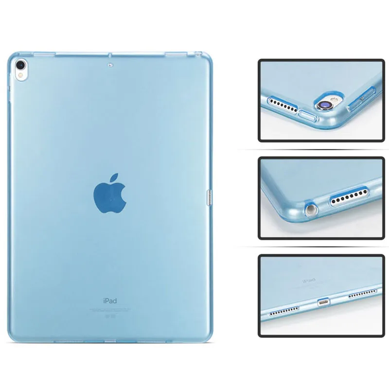 Для нового Ipad Pro 11 чехол силиконовый ультра тонкий прозрачный ударопрочный для