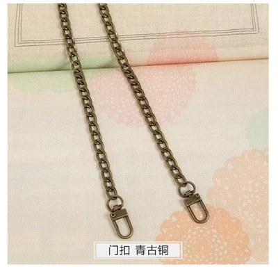 120 cm length 1 шт четыре цвета металлическая цепочка для Сумки Sac Chaine сумка Запчасти для сумки металлический ремешок для сумки ремни через плечо для сумки цепь - Цвет: 120 cm length